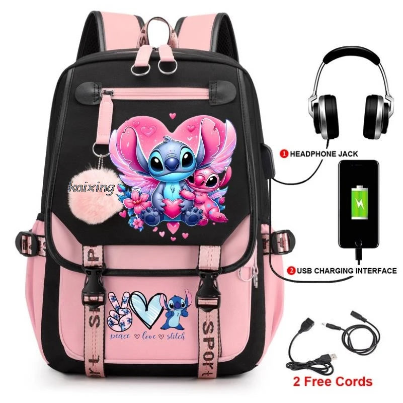 Hot Disney Lilo Stitch Backpack Girls Boys Student Teenager Back To School Rucksack Schoolbag Leisure Bag Women Mochilas Escolar