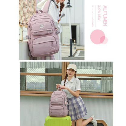 Girl Children Backpack School Bag Back Pack Pink For Kid Child Teenage Schoolbag Primary Kawaii Cute Waterproof Little Class Kit