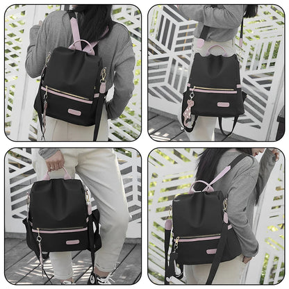 Women Backpack Waterproof Travel Organizer Casual Bag with Detachable Shoulder Strap Anti-Theft School Shoulder Bag New