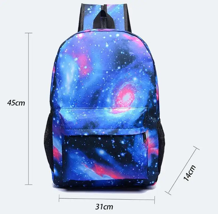 New 3pcs CR7 Backpacks Simple Style Lightweight Boys Girls School Bags Capacity Teens Laptop Backpack Women Men Travel Mochilas