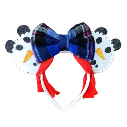 Christmas Mickey Mouse Ears Headbands Festival Carnival Party Hair Headwear For Baby Girls Women Headband Kids Accessories