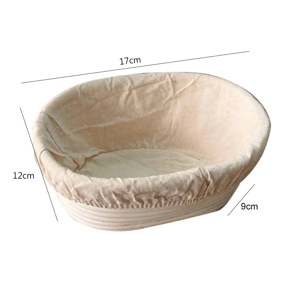 Oval Banneton Bread Proofing Basket Round Sourdough Proofing Bowls for Artisan Bread Making for Professionals and Home Bakers