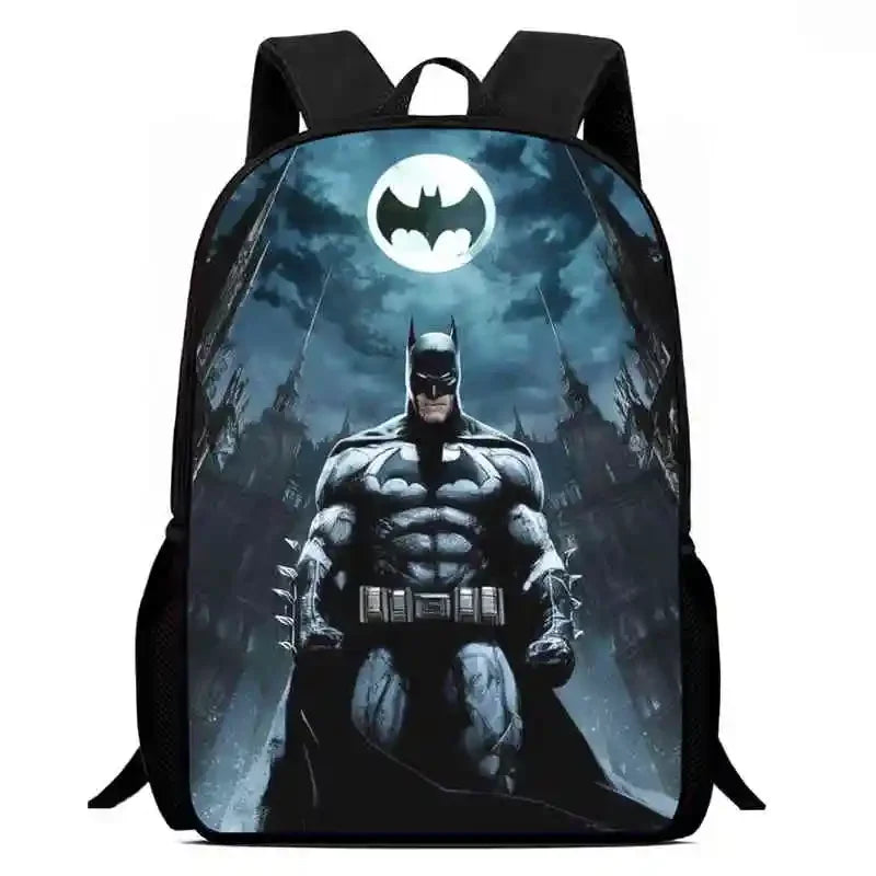 Cartoon Super Hero B-BatmanS Child School Backpack,Lunch Bags,Pencil Bags For Kindergarten,Best Gift For Boys and Girls