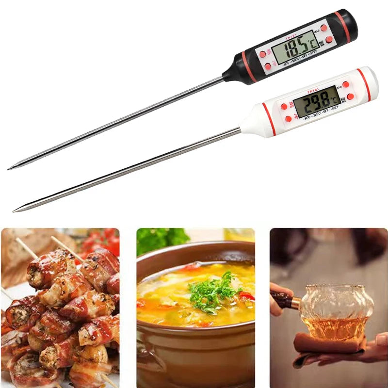 Electronic Thermometer for BBQ Barbecue Cooking Baking  Measure The Temperature of Oil Milk and Roast Meat Kitchen Accessories