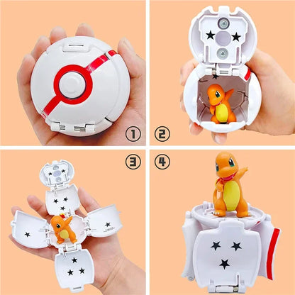 Pokemon Elf Ball Pokeball Anime Figure Cartoons Pikachu Charizard Piplup Kyogre Pocket Monster Pet Anime Action Model Toy Gifts