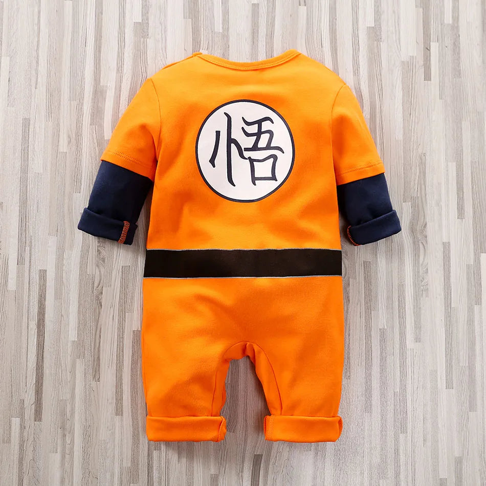 Baby Anime Clothes Vegeta Rompers Newborn Kuririn Roshi Training Outfit Infant Kids Halloween Cartoon Cosplay Costume Jumpsuit