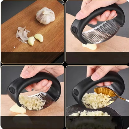 Stainless Steel Garlic Press Crusher Manual Garlic Mincer Chopping Garlic Tool Fruit Vegetable Tools Kitchen Gadget Accessories