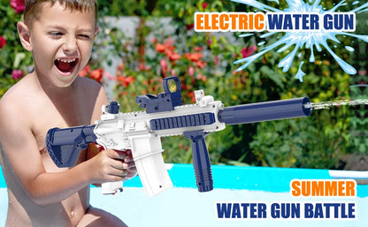 Electric Water Gun for Kids - Automatic Squirt Gun With up to 32 Ft Long Range, Summer Outdoor Beach Swimming Pool Soaker Toys