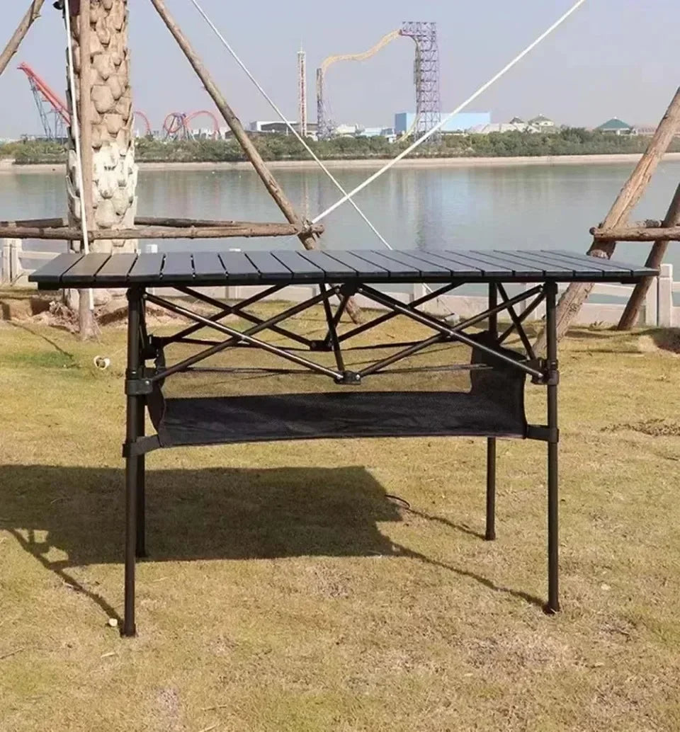 Outdoor Picnic Table With Easy Carrying Bag Lightweight For Self-Driving Trips Egg Roll Long Table Portable Camping Folding Desk