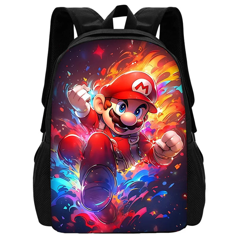 Cute M-MarioS Child School Backpack With Shoulder Bag Pencil Bags School Bags for Boys Girls Best Gift