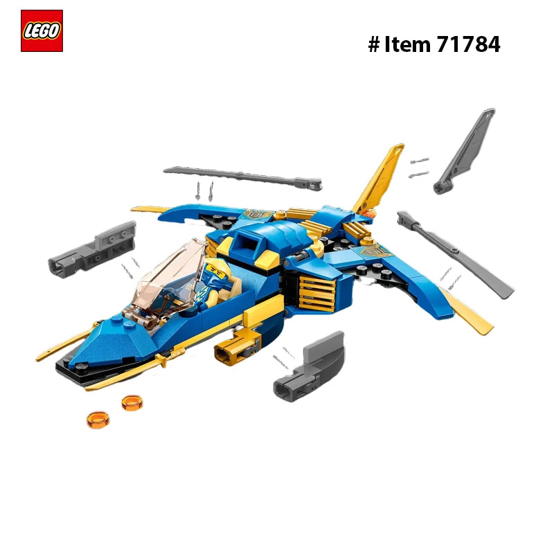 LEGO 71784 NINJAGO Jay’s Lightning Jet EVO , Collectible Birthday Gift Idea for , Kids, Boys and Girls Ages 6 and Up