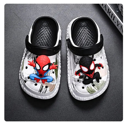 Children's Casual Shoes EVA Sandals Boys Girls' Cartoon Anti Slip Soft Sole Children's Beach White Black Shoes Size 24-44