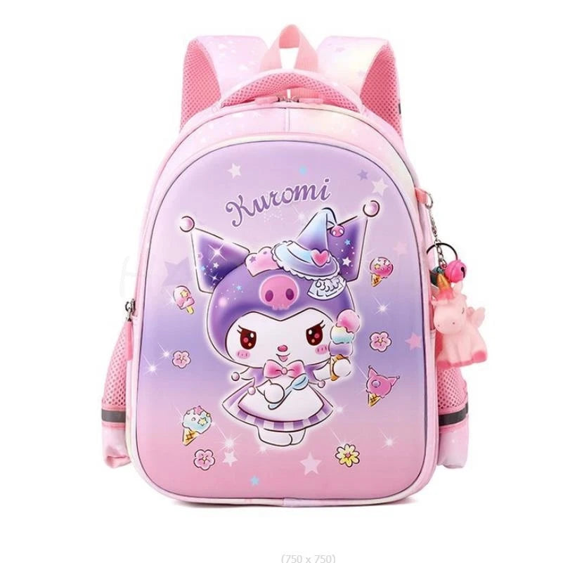 Lovely Kuromi Melody New Backpack For Girls Hello Kitty Princess School Bags Kids Satchels Kindergarten Bookbag Mochila Infantil