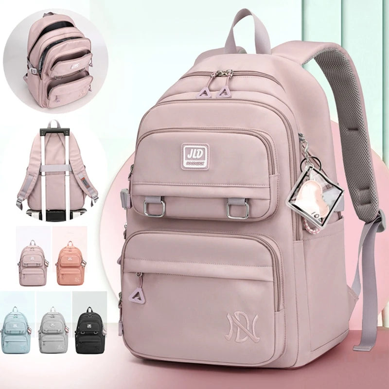 Girl Children Backpack School Bag Back Pack Pink For Kid Child Teenage Schoolbag Primary Kawaii Cute Waterproof Little Class Kit