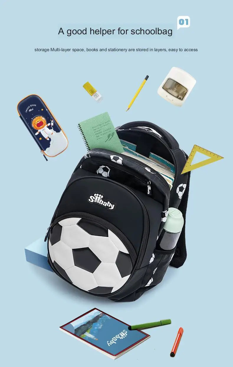 Football backpack for children schoolbag anime backpack travel school bags for teenage boy mochila escolar infantil menino