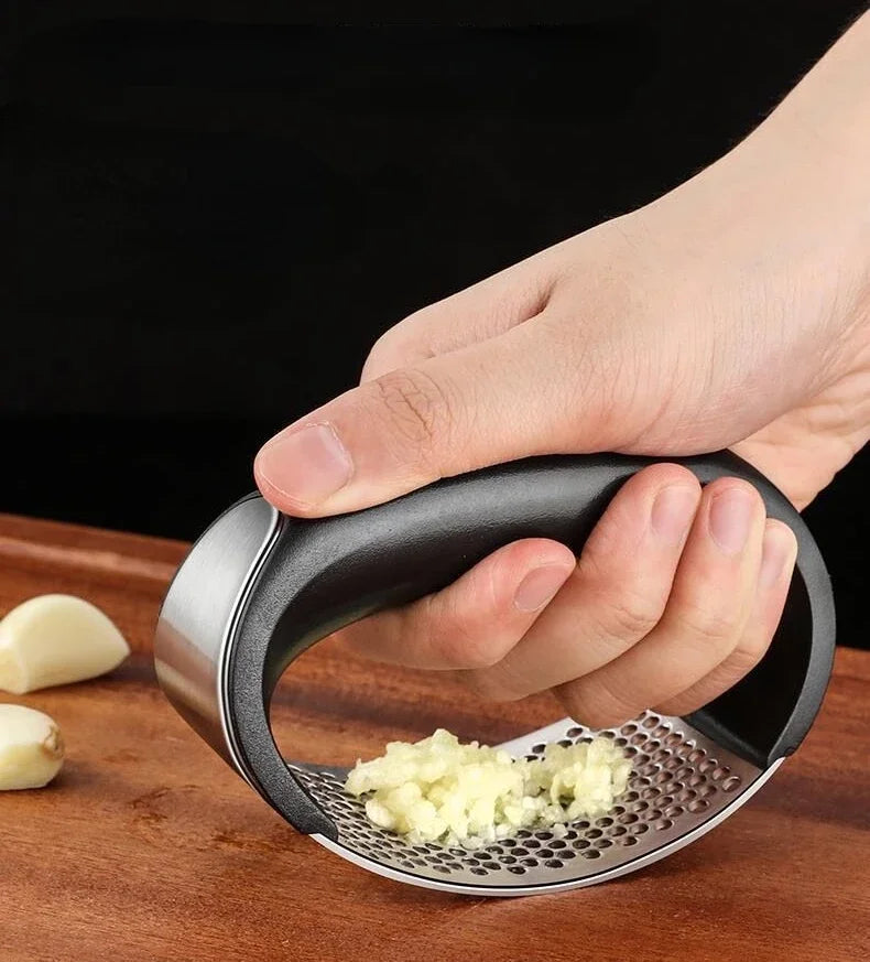 Stainless Steel Garlic Press Crusher Manual Garlic Mincer Chopping Garlic Tool Fruit Vegetable Tools Kitchen Accessories Gadget