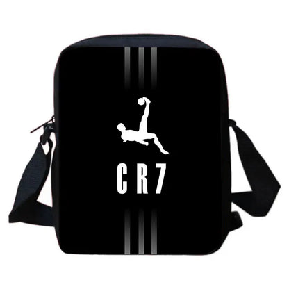 Cartoon C-CR7 Football-Stars Child Backpack,Shoulder Bags,Pencil Bags for 4-8 Years Old Anime School Bags for Boy Girl Best Gift