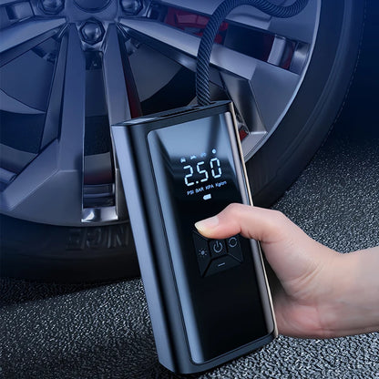 150PSI 120W Portable Car Tyre Inflator Pump Wireless Air Compressor LED Digital Display Auto Care Exterior Accessories Gadgets