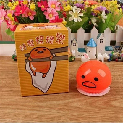 Squishy Puking Egg Yolk Stress Ball Yellow Goop Relieve Stress Toy Funny Squeeze Tricky Antistress Disgusting Egg Kids Toys