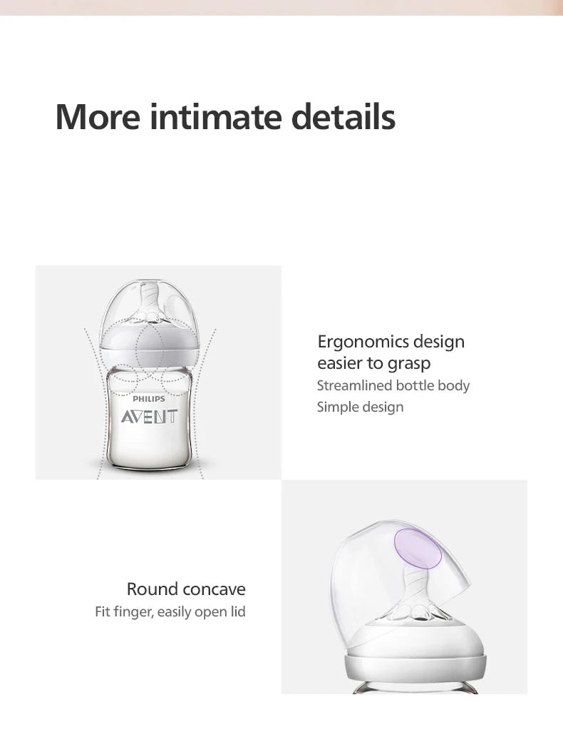 PHILIPS AVENT Newborn baby  Wide caliber High borosilicate glass feeder Anti choking Anti-Colic 0-6 months or more 160ml 240ml