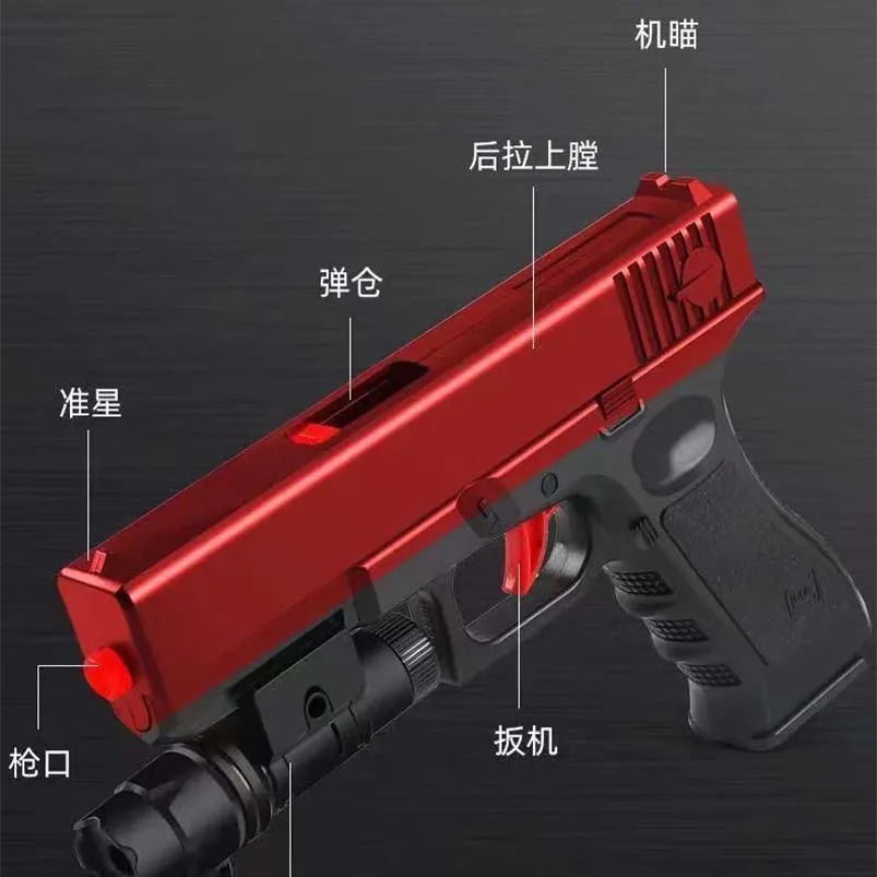 Manual pistol G17 Soft bullet toy gun Children's Pistol Toy Boy Gift Air Gun launcher CS shooting game