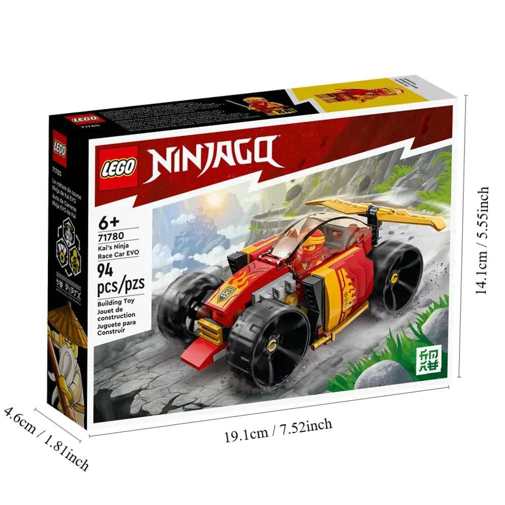 LEGO NINJAGO Kai's Ninja Race Car EVO 71780, 20in1 Racing Car Building Toy Set