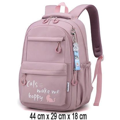 Girl Children Backpack School Bag Back Pack Pink For Kid Child Teenage Schoolbag Primary Kawaii Cute Waterproof Little Class Kit