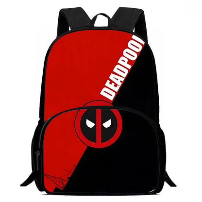 3Pcs Set Deadpools Heroes Child Backpacks Shoulder Bag Pencil Case Pupil Large Capacity School Bags for Boys Girls Best Gift