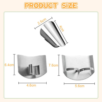 Stainless Steel Finger Protector Anti-cut Finger Guard Safe Vegetable Cutting Hand Protecter Kitchen Gadgets Kitchen Accessories