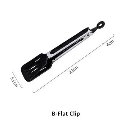 Nylon Tongs Heat Resistant Barbecue Clip Cooking Clamp Spatula Lo Mein Noodles Clip Bread Bakery Salad Folder Bbq Spatula Sets