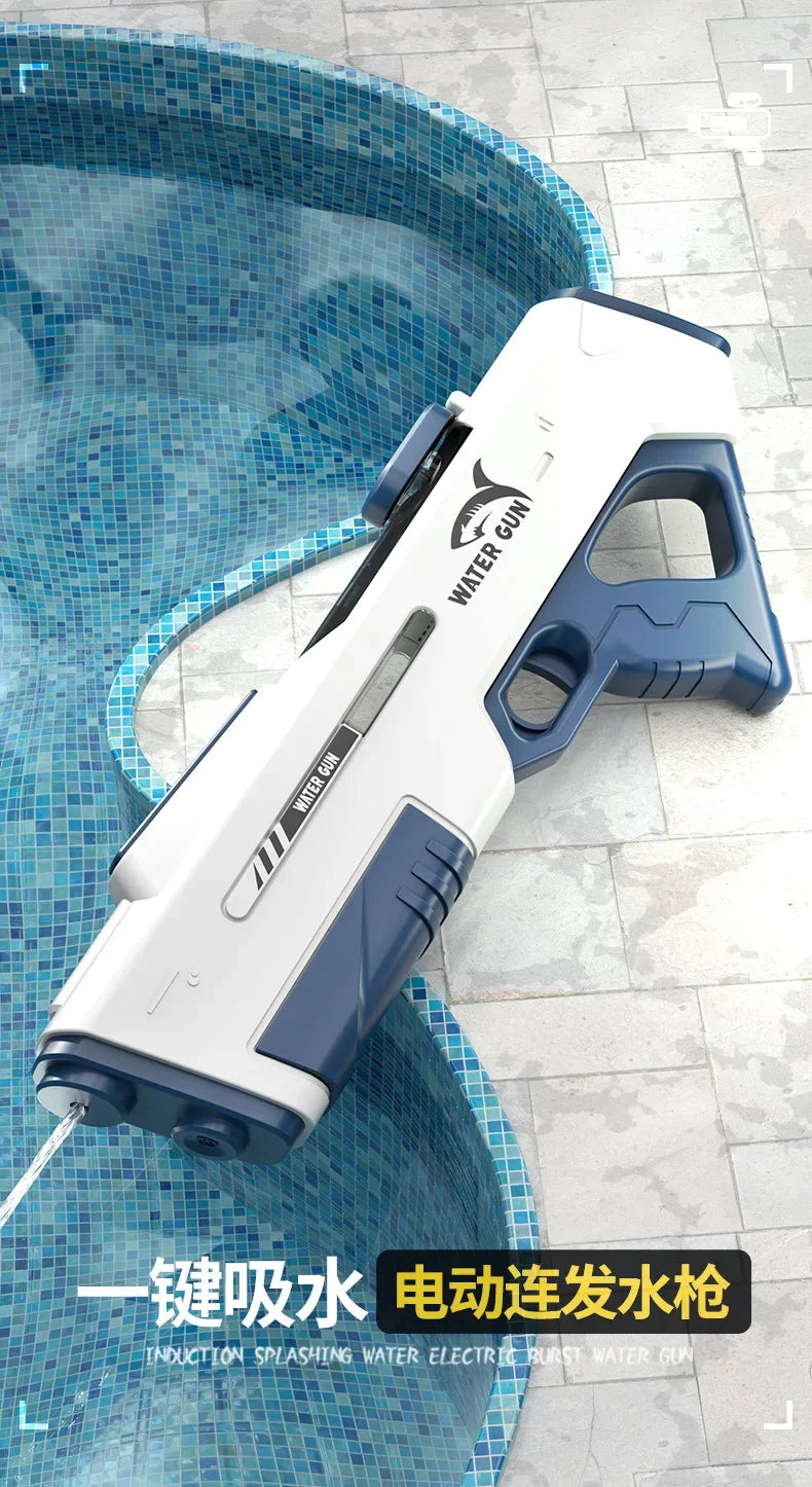 Big Capacity Electric Water Gun Toys High pressure High-Tech Automatic Water Blaster Soaker Guns Outdoor Pool Toys For Boy Kids