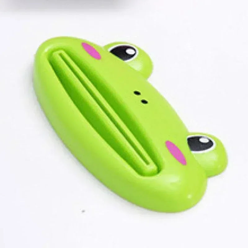 Cute Cartoon Rolling Toothpaste Squeezer Dispenser Facial Cleanser Clips Kid Toothpaste Holder Tube Saver Bathroom Accessories