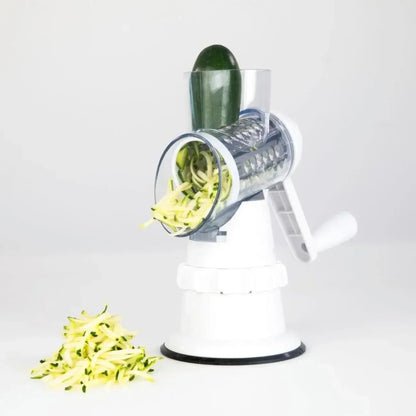 3 in1 Vegetable Slicer Chopper Grater Manual Kitchen Tools，For Cucumber Carrot Cutter Garlic Round Mandolin Shredder Potato Home