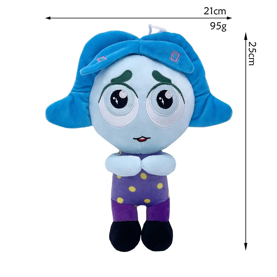 20-30cm Inside Out 2 Disney Pixar Plush Toys Doll  ANXIETY Ennui Envy Embarrassment Joy Plushie Stuffed Gift for Kids Christmas