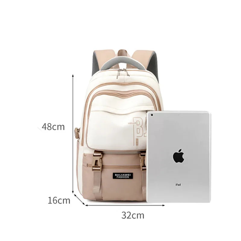 BAIJIAWEI Girls Waterproof School Bags With purse For Teenage girls Children Backpack schoolbag Printing Kids School Backpacks