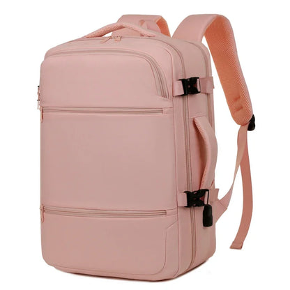 Travel Backpack Cabin Laptop Backpacks Pink Unisex Men Women School Bags