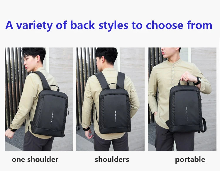 Men's Waterproof Backpack Ultra Lightweight Back Bag for Men Backpack Book Bag Men's Stylish Backpack 15.6" Notebook Backpack