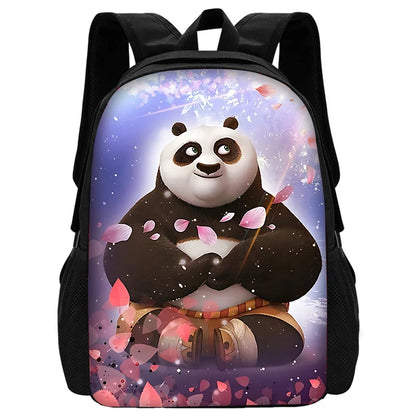 Cartoon Kung Fu Panda Child School Backpack With Shoulder Bag Pencil Bags School Bags for Boys Girls Best Gift