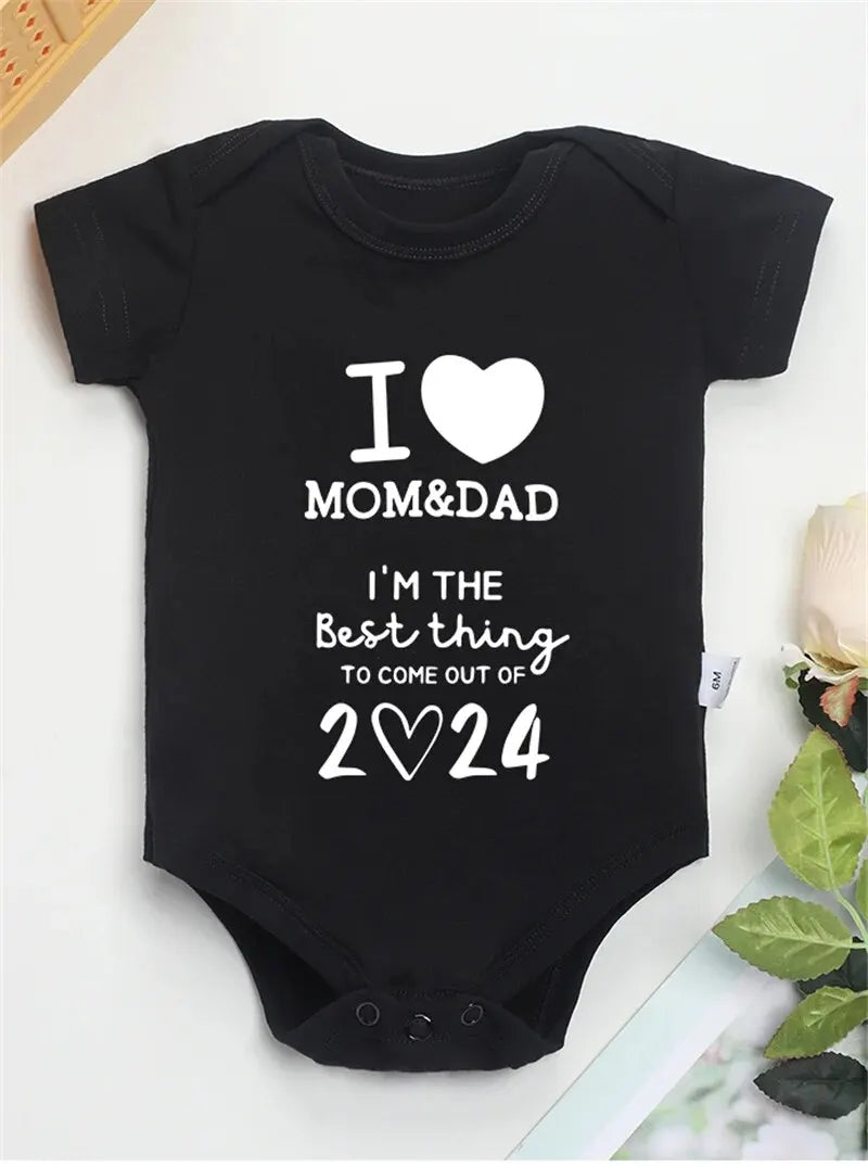 I LOVE MOM&DAD Baby Romper