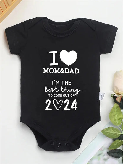 I LOVE MOM&DAD Baby Romper