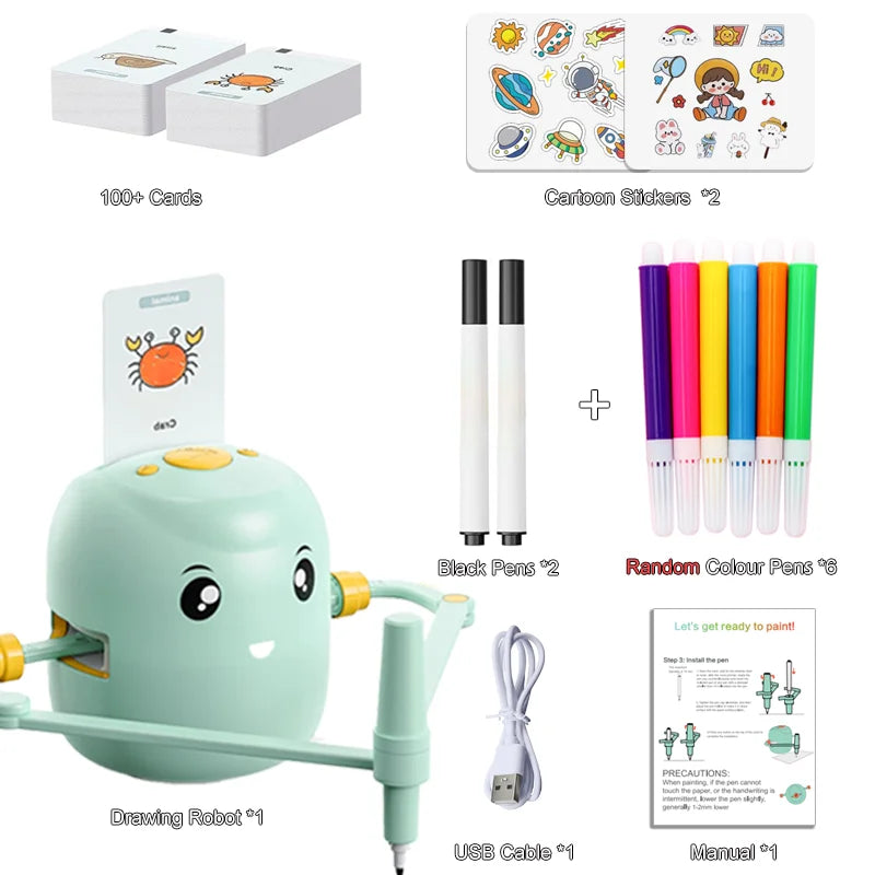 Smart Drawing Robot Intelligent Painting Robot Kids Drawing Toys For Children Birthday Gifts For Girls Early Educational Toys