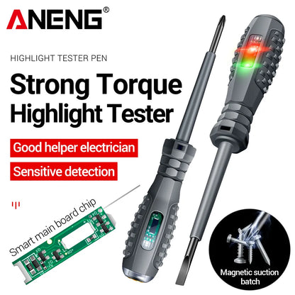 ANENG B05 Word/cross Screwdrivers Neon Bulb Indicator Meter Electric Pen Insulated Electrician Highlight Pocket Tester Pen Tools