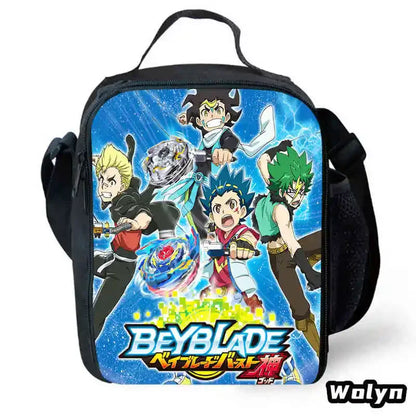 Anime-Bey-Blade Child School Backpack With Cartoon Lunch Bags Cartoon Pencil Bags School Bags for Boys Girls Best Gift