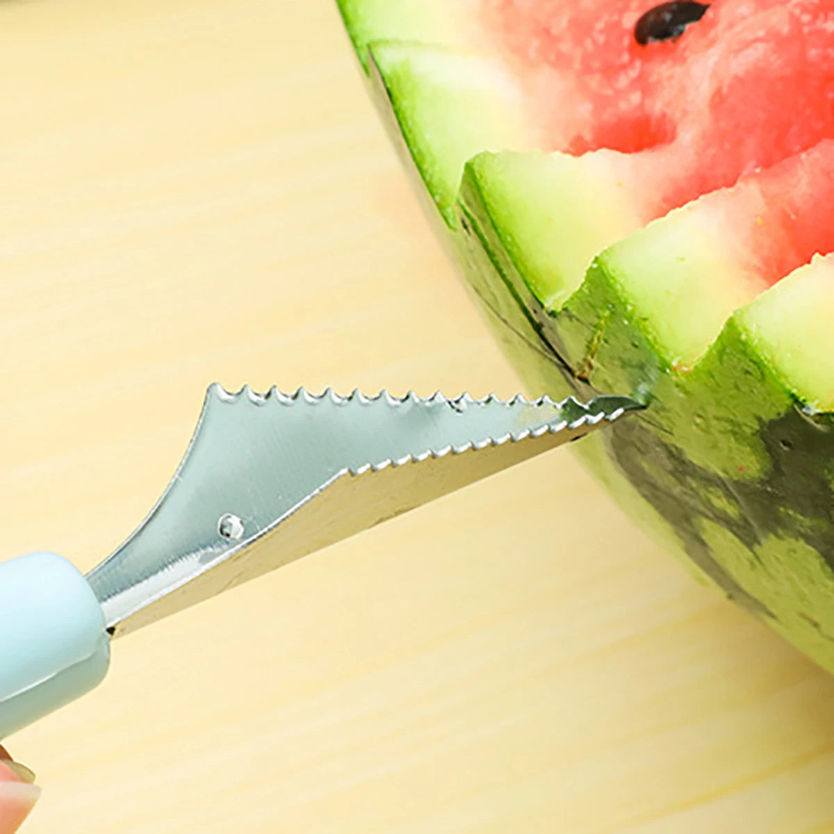 DIY Melon Scoops Ballers Multi Function Fruit Carving Knife Watermelon Baller Scoop Fruit Useful Things For Kitchen Accessories