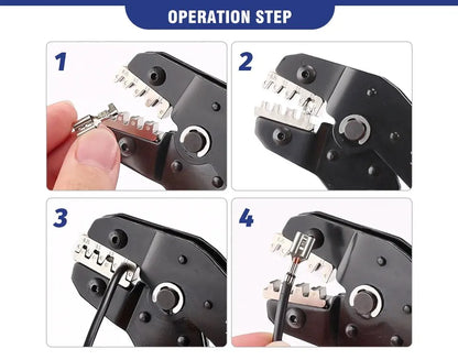 Non-insulated Open Barrel Crimping Tool SN-58B 23-16 AWG /0.25-1.5mm², Dupont Molex JST TE Terminals & EPC PCIE SATA Pins