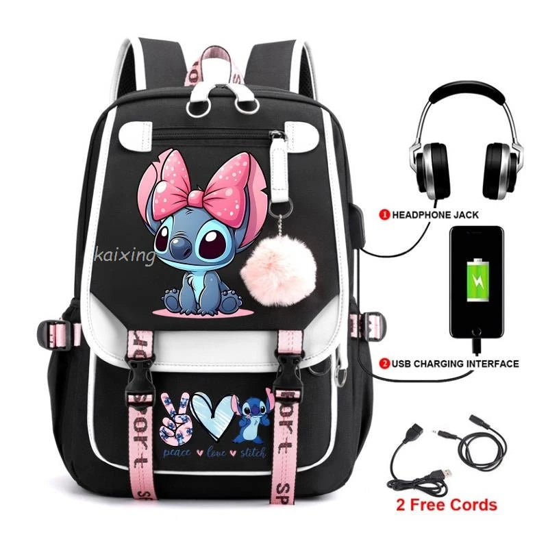 Hot Disney Lilo Stitch Backpack Girls Boys Student Teenager Back To School Rucksack Schoolbag Leisure Bag Women Mochilas Escolar