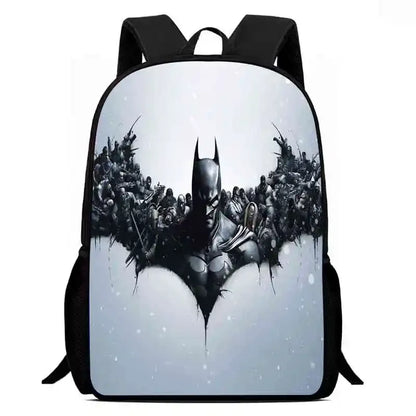 Cartoon Super Hero B-BatmanS Child School Backpack,Lunch Bags,Pencil Bags For Kindergarten,Best Gift For Boys and Girls