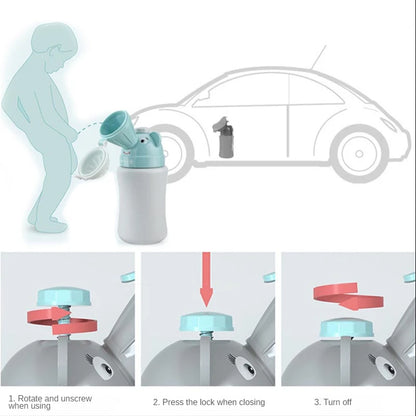 Portable Baby Hygiene Toilet Urinal Boys Girls Pot Outdoor Car Travel Anti-leakage Potty Kids Convenient Toilet Training Potty