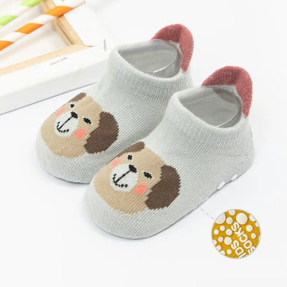 3 Pairs/Lot Newborn Baby Socks Kids Boys Girls Cotton Cartoon Soft Sock Children Toddler Non-Slip Short Socks For 0-3 Years