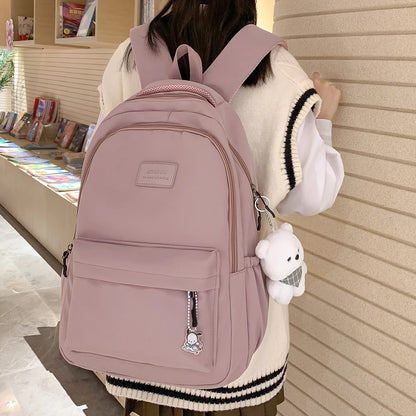 5 Pcs Set Kawaii Girls Backpack For Student School Bag Teenager Girls Schoolbag Book Bags Pencil Case Women Travel Backpack Tote